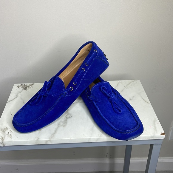 Barneys NY Suede  Loafers size 11 made in Italy - Picture 1 of 9